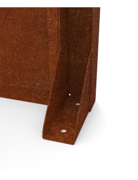 fixation panneau brisevue acier corten