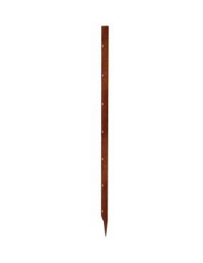 Poteau panneau brisevue acier corten a planter