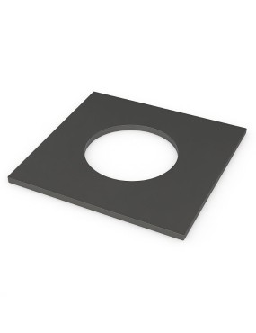 Plaque acier brasero carré 80 cm