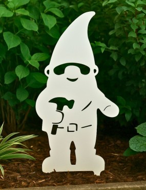 nain de jardin en metal