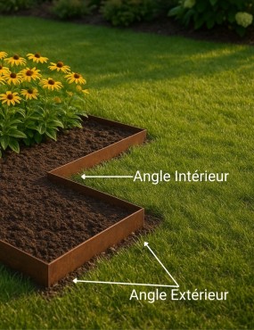 angle bordure acier corten