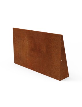 5m mur soutènement acier corten hauteur 60 cm