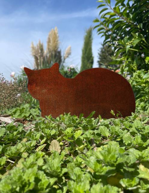 Chat corten déco jardin Chat corten déco jardin