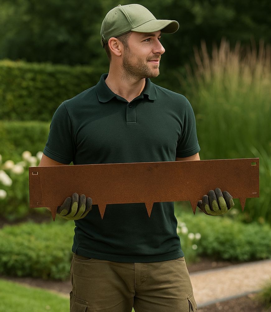 Comment accélérer la rouille d'une bordure acier corten ?
