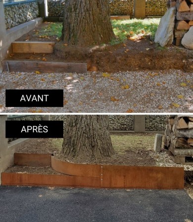 ERFAHRUNGSBERICHT KUNDE: Maßgefertigte Gartenkante aus Cortenstahl