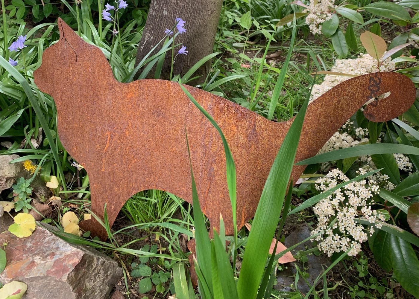 chat en métal sur mesure
